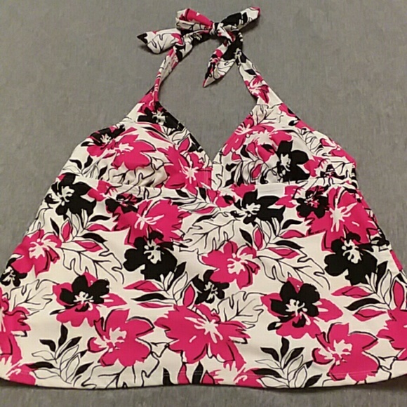 Catalina Halter Twist Tankini Top Medium 8-10 - Picture 6 of 8